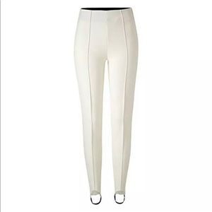 Bogner white stirup ski pants NWT